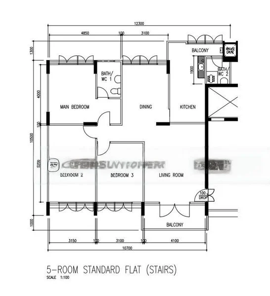 5 Room (5STD) HDB for Sale in  101 Ang Mo Kio Avenue 3 - Image 9