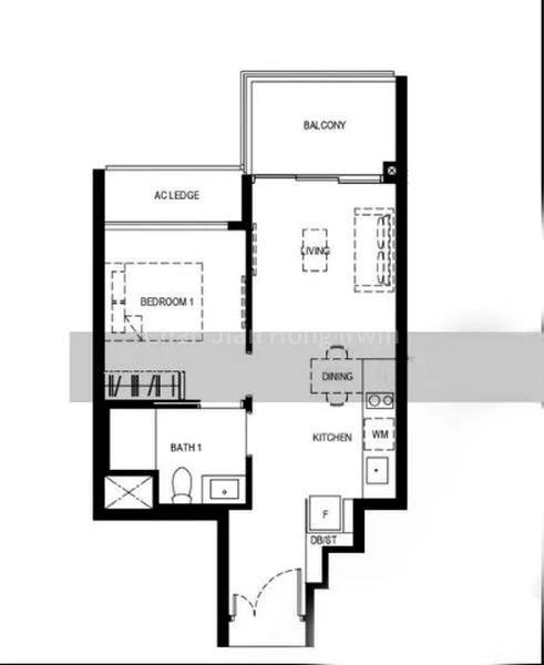1 Bed Apartment (Condo) for Sale in  Normanton Park - Image 9