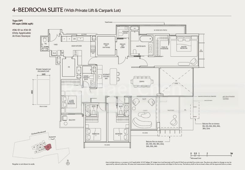 4 Bed Condo for Sale in  UPPERHOUSE at Orchard Boulevard / Orchard Boulevard - Image 20