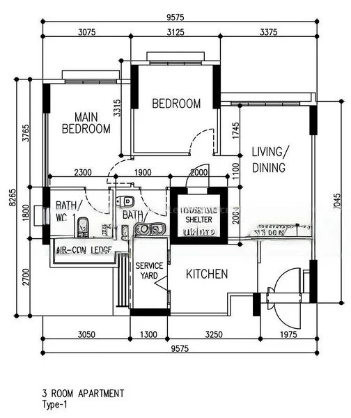 3 Room (3A) HDB for Sale in 188C Bedok North Street 4 - Image 6