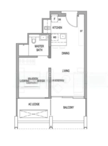 1 Bed Condo for Rent in  Riviere - Image 7