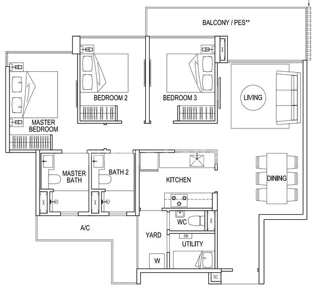 3 Bed Executive Condo for Sale in Signature At Yishun - Image 11