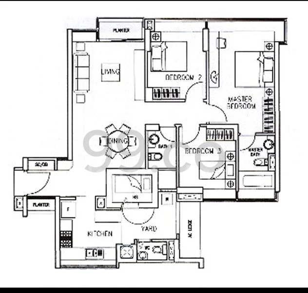 3+1 Bed Executive Condo for Rent in The Quintet - Image 16