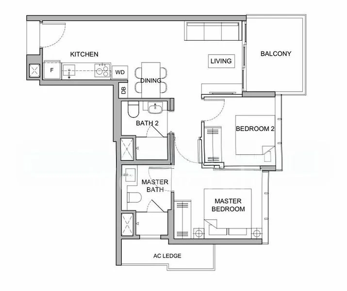 2 Bed Condo for Rent in  Verticus - Image 4