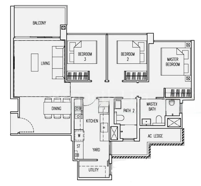 3 Bed Executive Condo for Rent in  Parc Life - Image 8