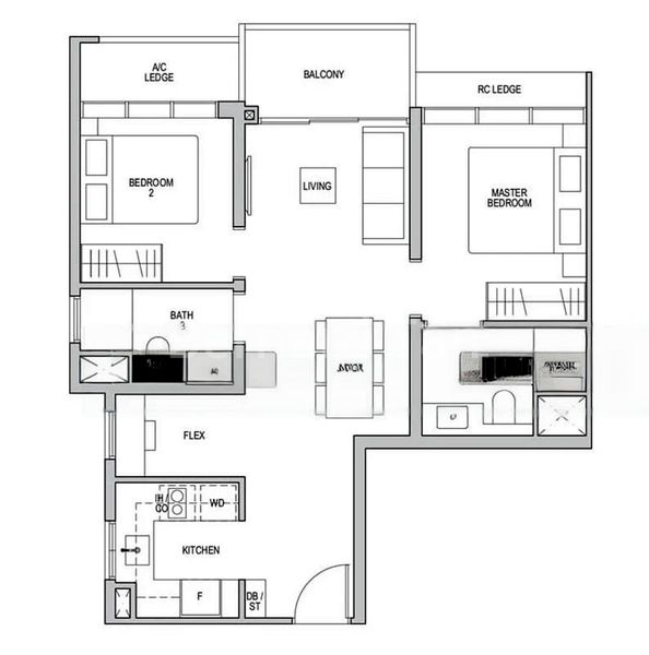 2 Bed Condo for Sale in  Lentor Modern / Lentor Modern Mall - Image 5