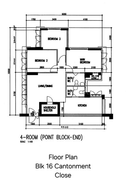 4 Room (4A) HDB for Rent in  16 Cantonment Close - Image 16