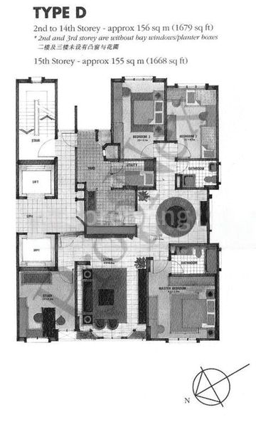 5 Bed Apartment (Condo) for Sale in  Euro-Asia Court - Image 17