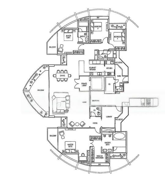 4 Bed Condo for Sale in  The Oceanfront @ Sentosa Cove - Image 11