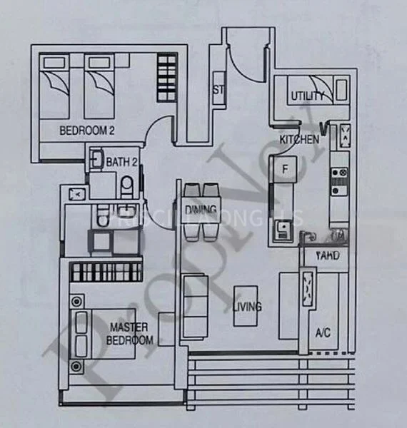 2 Bed Condo for Rent in  Citylights - Image 9