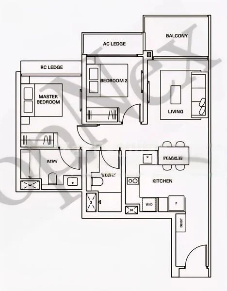 2 Bed Condo for Rent in  Klimt Cairnhill - Image 17