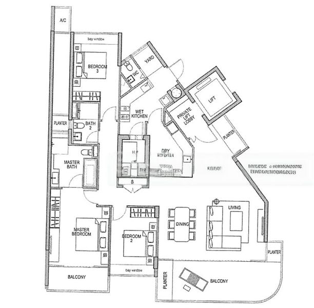 3 Bed Condo for Rent in  The Azure - Image 18