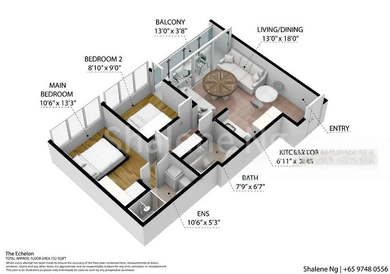 2 Bed Condo for Sale in  Echelon - Image 12