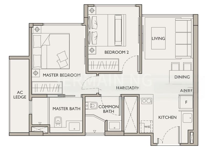 2 Bed Condo for Rent in  The Asana - Image 20