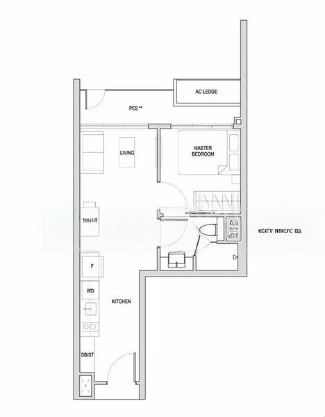 1 Bed Condo for Rent in  Affinity At Serangoon - Image 7