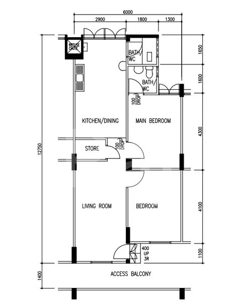 3 Room (3NG) HDB for Rent in  219 Tampines Street 24 - Image 5