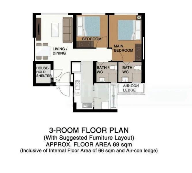 Master Room (HDB) for Rent in 443A New Punggol Road - Image 5