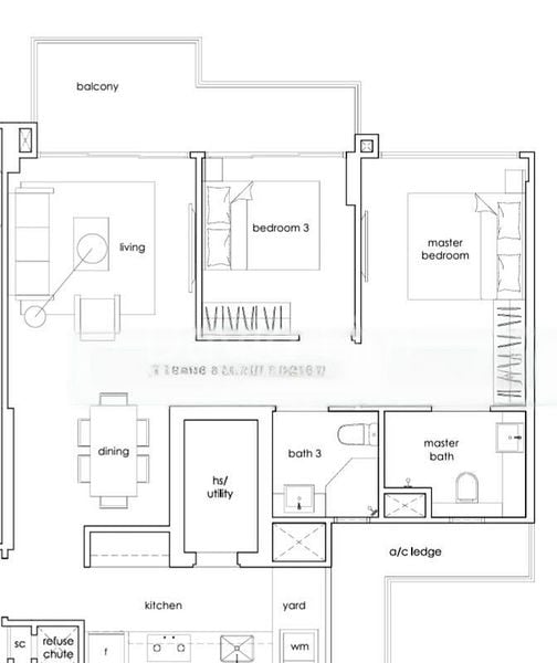 2 Bed Executive Condo for Rent in  Heron Bay - Image 14