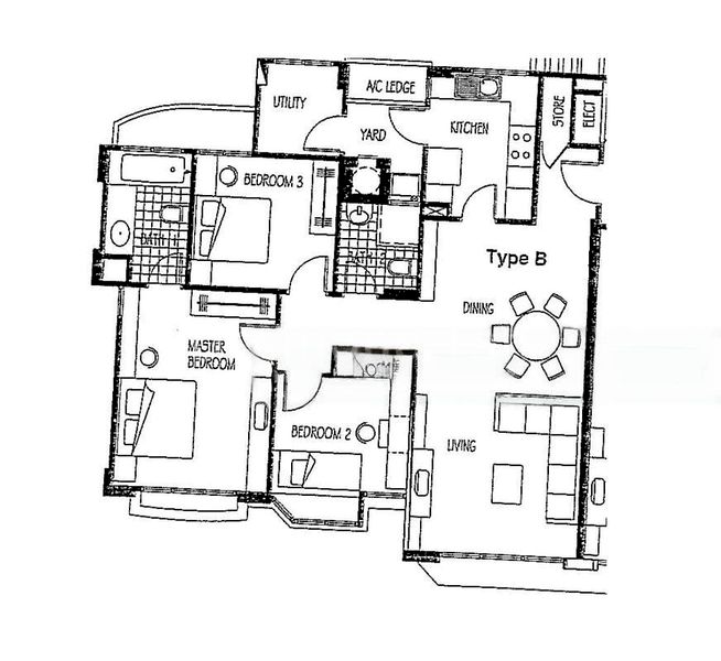 3 Bed Condo for Rent in  The Balmoral Spring - Image 6