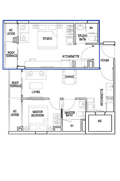 Studio Condo for Rent in Kensington Square - Image 4