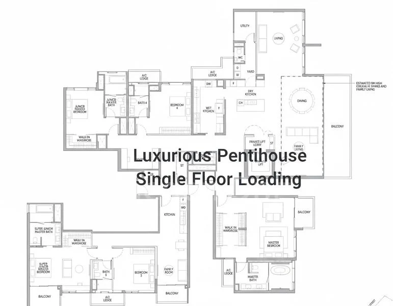 5+1 Bed Condo for Sale in Union Square Residences / Former Central Square - Image 16
