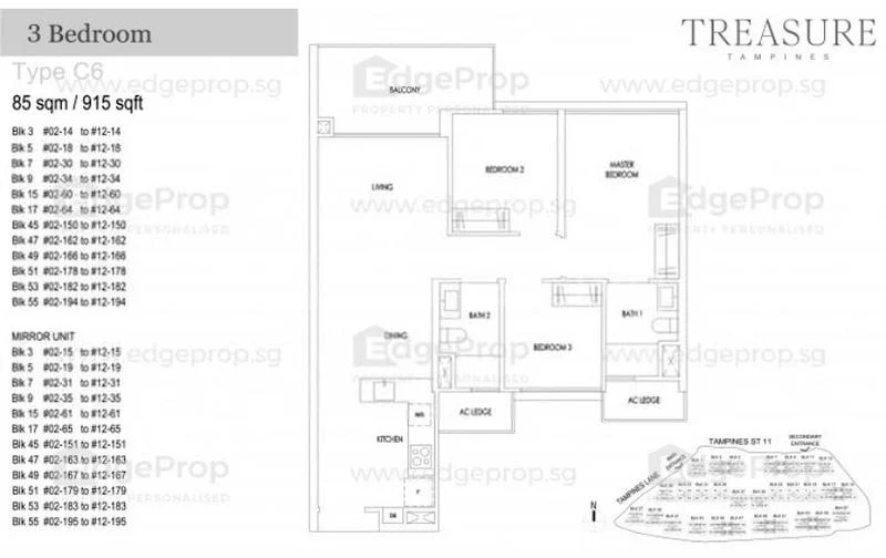 3 Bed Condo for Sale in  Treasure at Tampines - Image 16