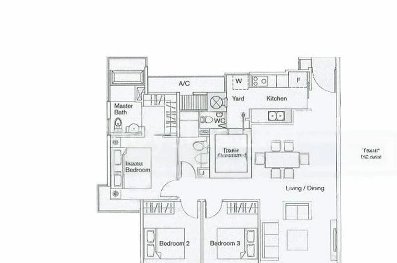 3 Bed Condo for Rent in  Casa Merah - Image 9