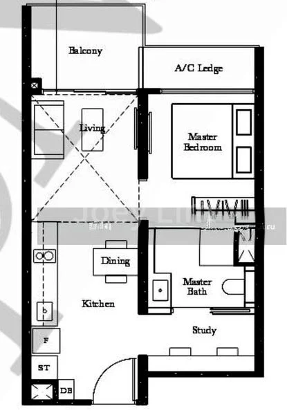 1 Bed Condo for Rent in  The Garden Residences - Image 8