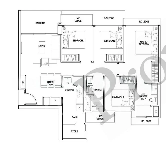 4 Bed Condo for Rent in  iNZ Residence - Image 12