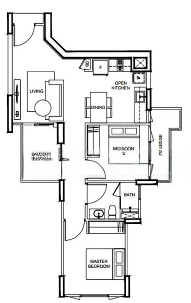 2 Bed Condo for Rent in  Vue 8 Residence - Image 6