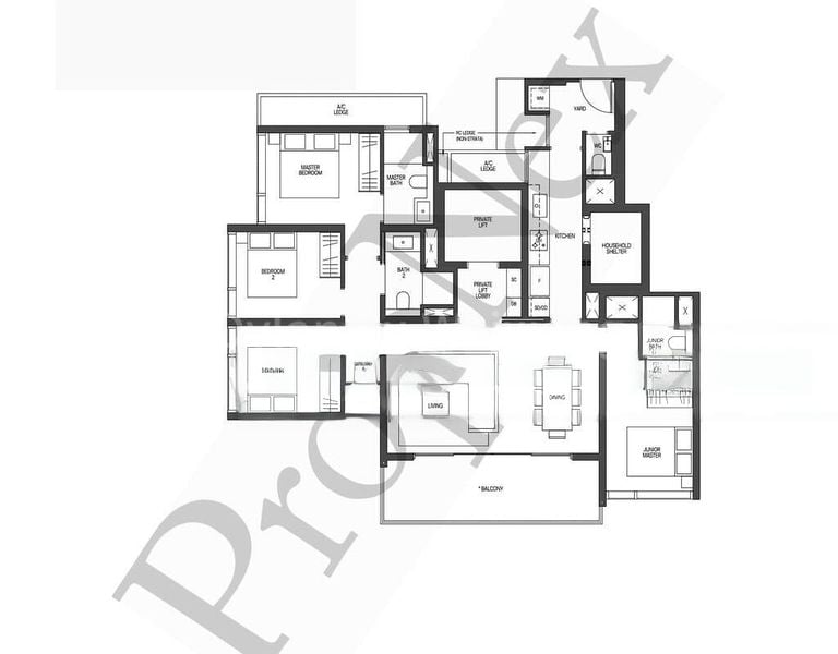 4 Bed Condo for Rent in  Midtown Modern - Image 20