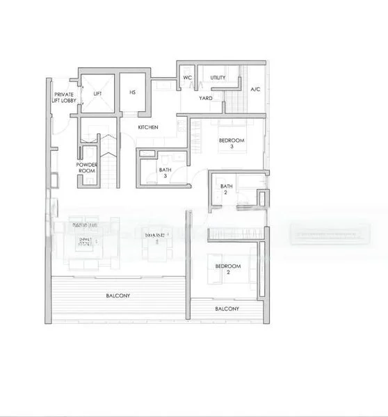 3 Bed Condo for Rent in  Lloyd Sixtyfive - Image 6