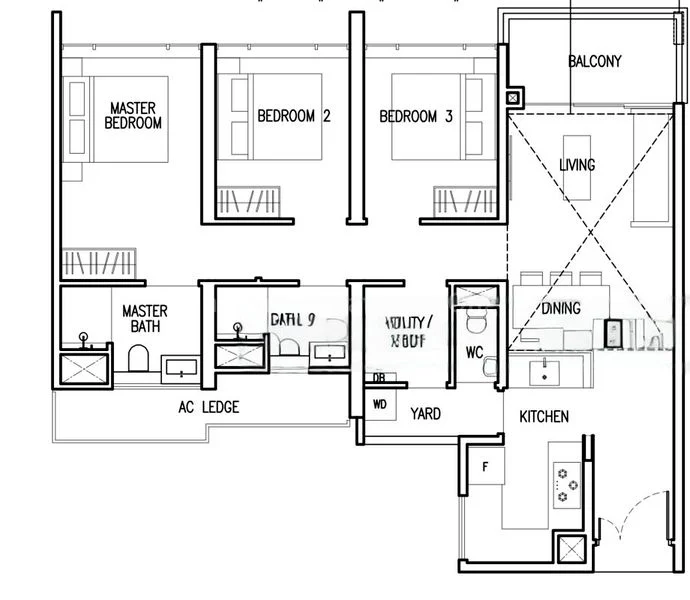 3 Bed Condo for Rent in The Commodore - Image 9