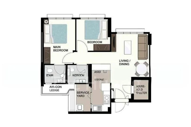 3 Room (3A) HDB for Rent in  591A Ang Mo Kio Street 51 - Image 7