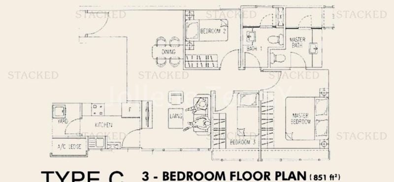 3 Bed Condo for Rent in  D'sunrise - Image 10