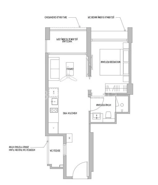 1 Bed Condo for Rent in Park Place Residences at Plq - Image 6