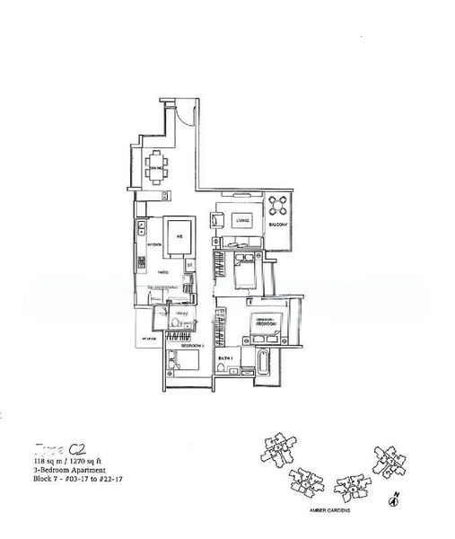 3 Bed Condo for Rent in  One Amber - Image 9