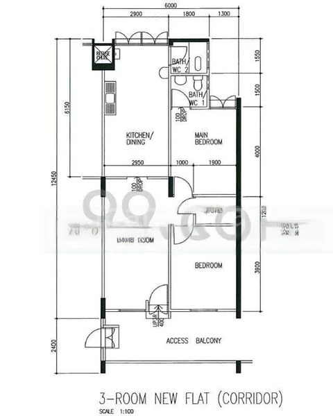 3 Room (3NG) HDB for Rent in 155 Ang Mo Kio Avenue 4 - Image 10