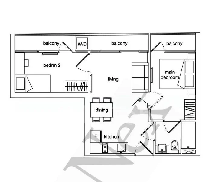 2 Bed Apartment (Condo) for Rent in  Suites @ Sims - Image 12