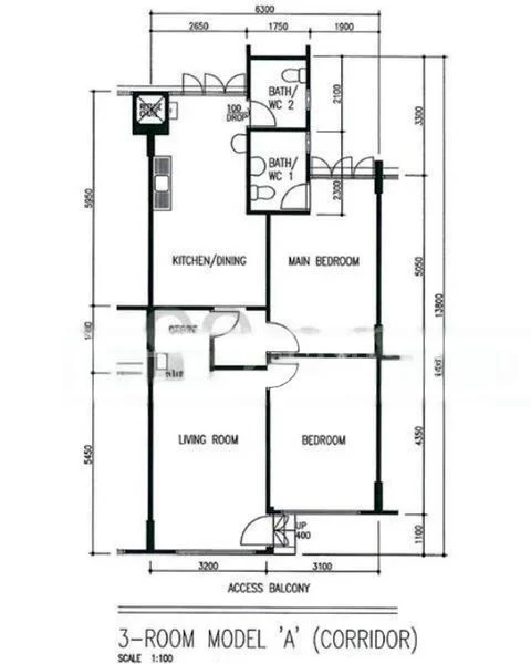 3 Room (3A) HDB for Sale in 167 Bukit Batok West Avenue 8 - Image 12