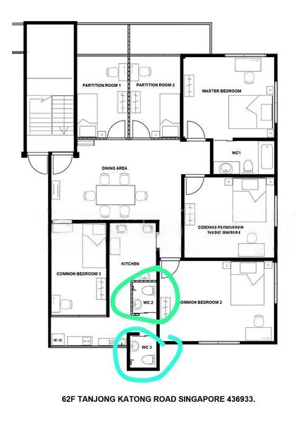 Common Room (Condo) for Rent in  Tanjong Katong Road - Image 19