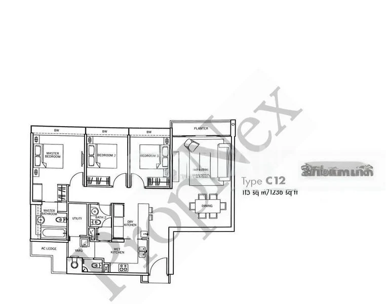 3 Bed Apartment (Condo) for Rent in  The Centris - Image 7