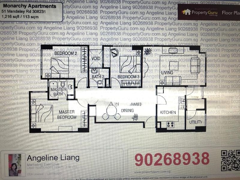 3 Bed Apartment (Condo) for Rent in Monarchy Apartments - Image 19