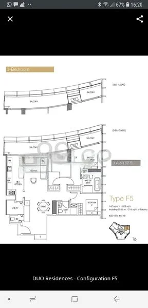 3 Bed Apartment (Condo) for Rent in Duo Residences / Duo Tower/Duo Galleria - Image 10