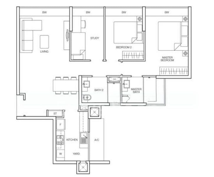 3 Bed Condo for Rent in Caspian - Image 4