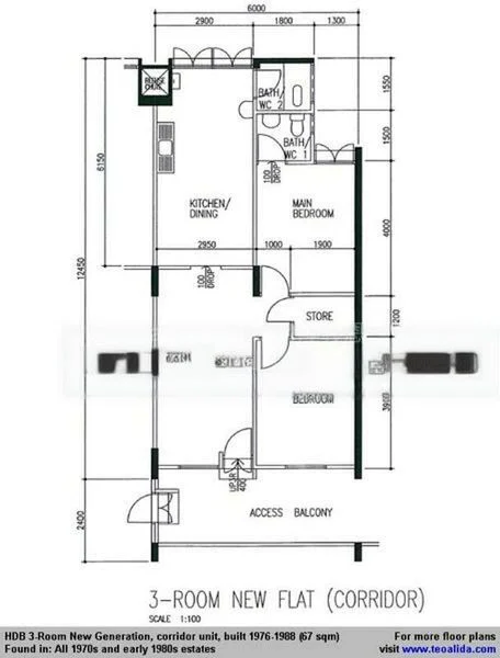 3 Room (3NG) HDB for Sale in 304 Clementi Avenue 4 - Image 7