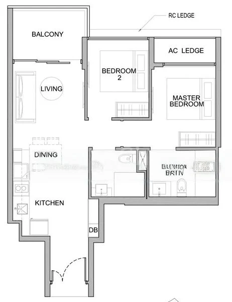 2 Bed Condo for Rent in Kingsford Waterbay - Image 11