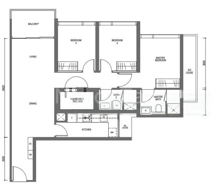 3 Bed Condo for Rent in  Midtown Modern - Image 17