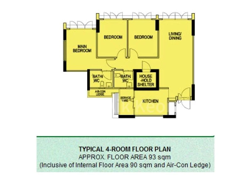 4 Room (4A) HDB for Rent in 522B Tampines Central 7 - Image 11