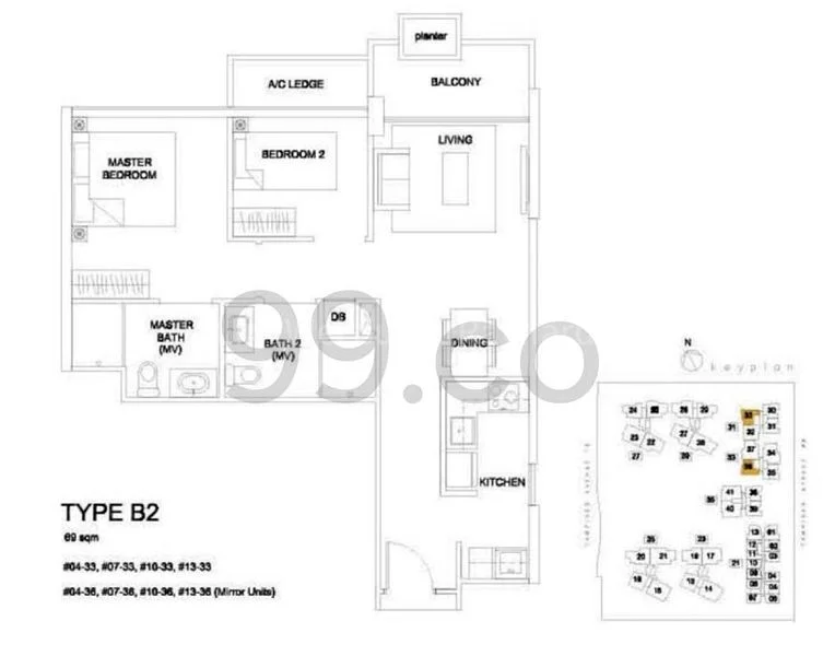 2 Bed Condo for Rent in  The Santorini - Image 15